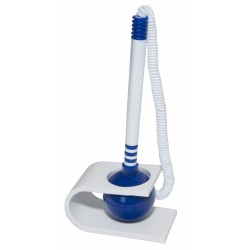 Pix cu suport autoadeziv si snur, pozitie verticala, Office Products - corp alb/albastru