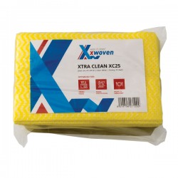 Lavete profesionale, Xtra Clean XC25, 25x42 cm, galben, 25 buc/set