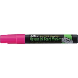 Marker cu cerneala opaca, ARTLINE, pentru table de scris, varf 2.0mm - roz fluorescent