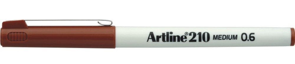Liner ARTLINE 210, varf fetru 0.6mm - maro