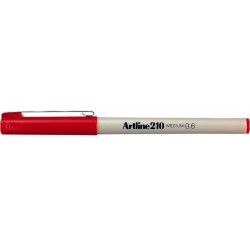 Liner ARTLINE 210, varf fetru 0.6mm - rosu