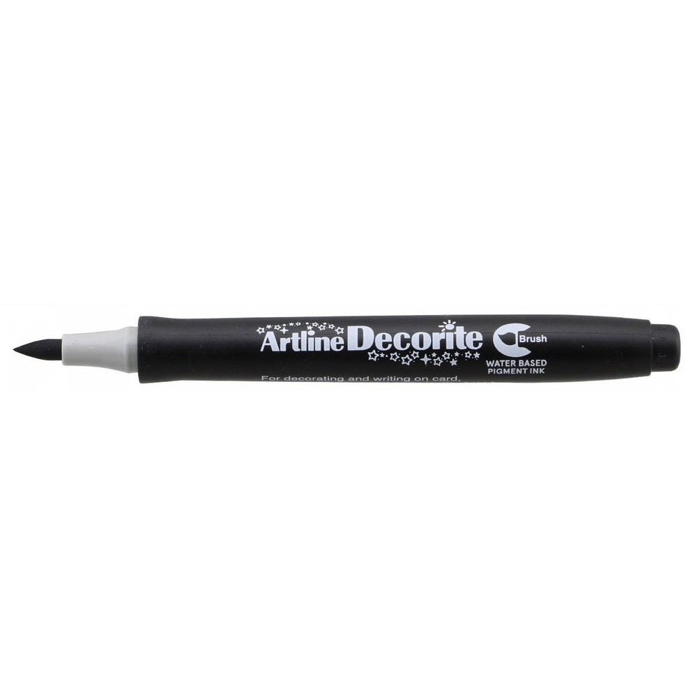 Marker ARTLINE Decorite, varf flexibil (tip pensula) - negru