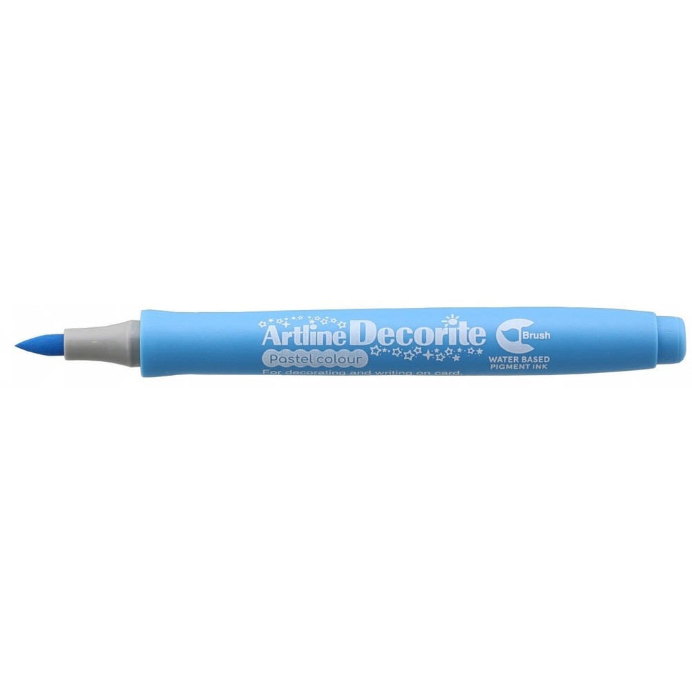 Marker ARTLINE Decorite, varf flexibil (tip pensula) - bleu pastel