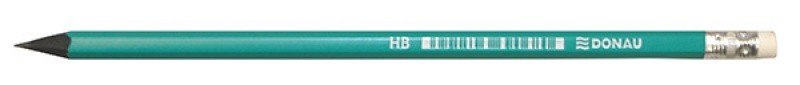 Creion cu guma, HB, din plastic, DONAU