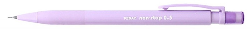 Creion mecanic PENAC Non-Stop, rubber grip, 0.5mm, varf plastic - corp violet pastel