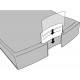 Suport plastic cu 4 sertare pt. documente, HAN Impuls 2.0 (open) - gri deschis - sertare transparent mat