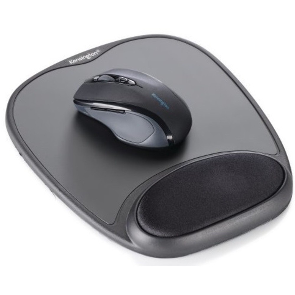 Mouse Pad Kensington Gel, cu suport ergonomic pentru incheietura mainii, cu gel, negru