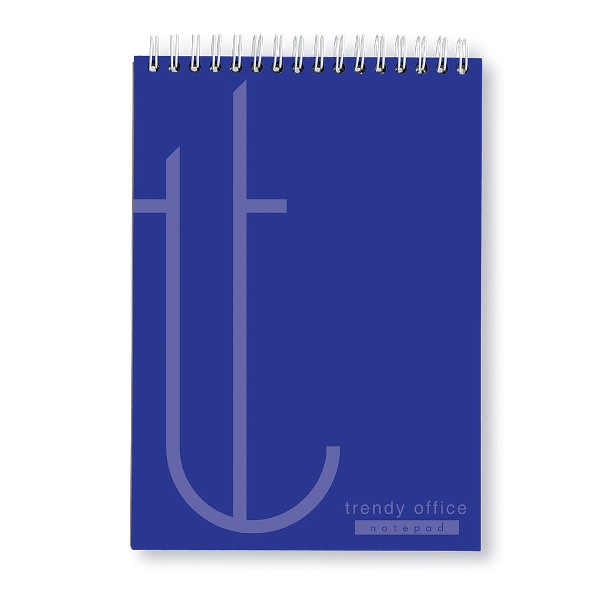 Blocnotes Trendy Blue, cu spira, A4, 70 file, matematica