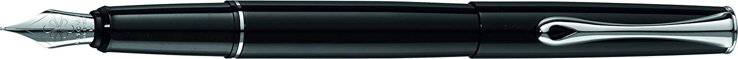 DIPLOMAT Esteem - Black Lacquer - stilou cu penita M, din otel inoxidabil