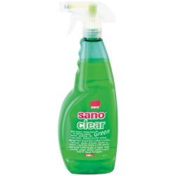 Detergent pentru geamuri, oglinzi, obiecte ceramica si portelan, 1 litru, SANO - verde