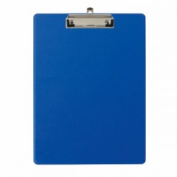 Clipboard simplu Falken, A4, PP, albastru, buzunar transparent