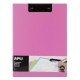 Clipboard dublu premium Apli, format A4, realizat din polipropilena, roz