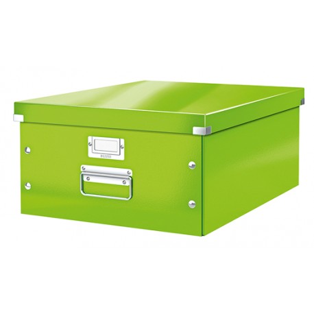 Cutie LEITZ Click & Store mare 369 x 200 x 484 mm, carton laminat - verde