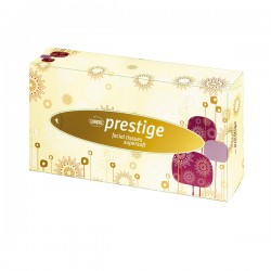 Servetele cutie Wepa Prestige, 2 straturi, albe, 100 bucati/cutie