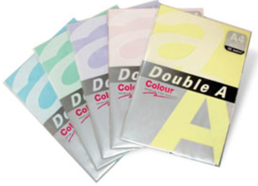 Hartie color pentru copiator A4, 80g/mp, 25coli/top, Double A - pastel pink