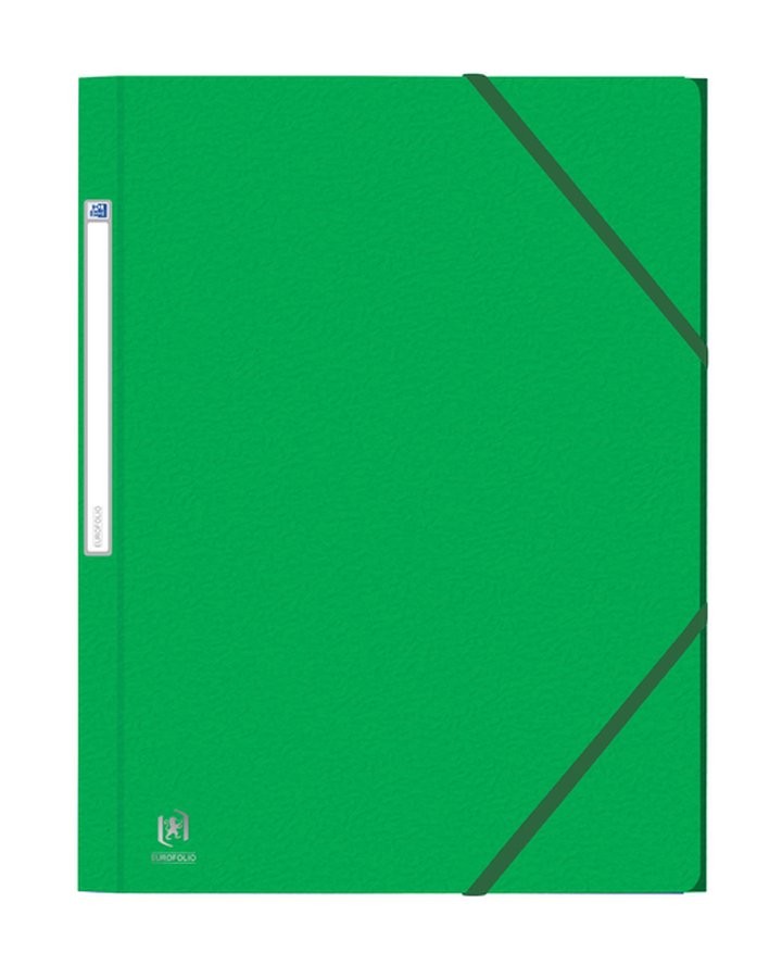 Mapa carton 450g/mp, cu elastic, Oxford Eurofolio - verde