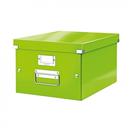 Cutie LEITZ Click & Store medie 281 x 200 x 369 mm, carton laminat - verde