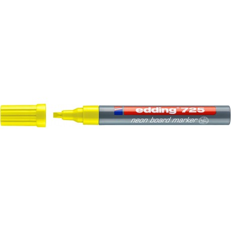 Marker Edding 725 neon, pentru tabla, varf 2-5mm, galben