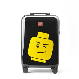 Troller 20 inch, material ABS, LEGO Minifigure Head - negru