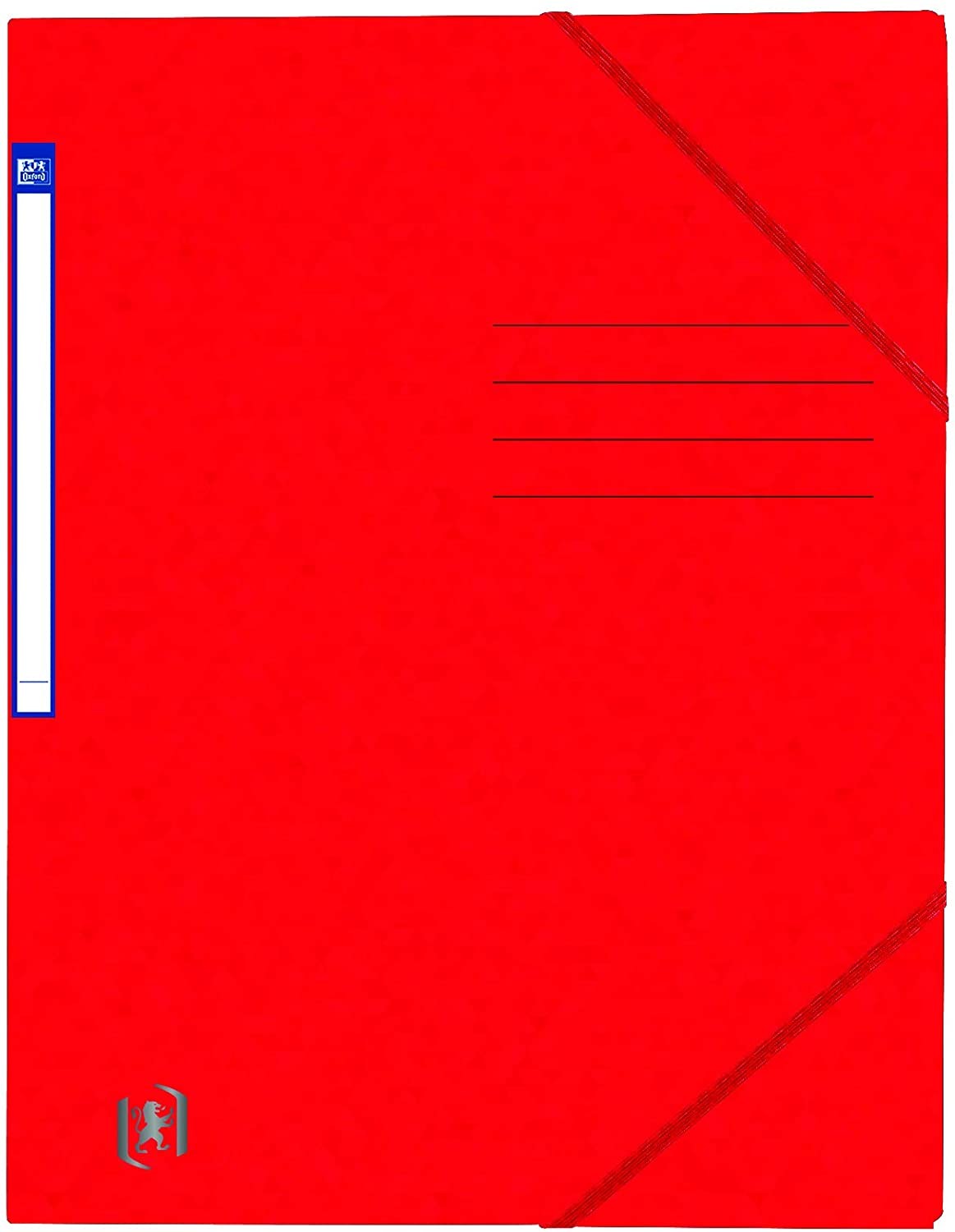 Dosar A4, carton MultiStrat 390g/mp, cu elastic, OXFORD Top File - rosu