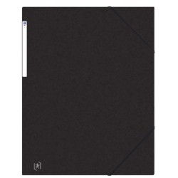 Mapa A3, carton MultiStrat 390g/mp, cu elastic pe colturi, OXFORD Top File - negru