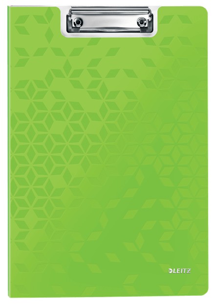 Clipboard LEITZ WOW, dublu, polyfoam, A4, 100 coli, verde
