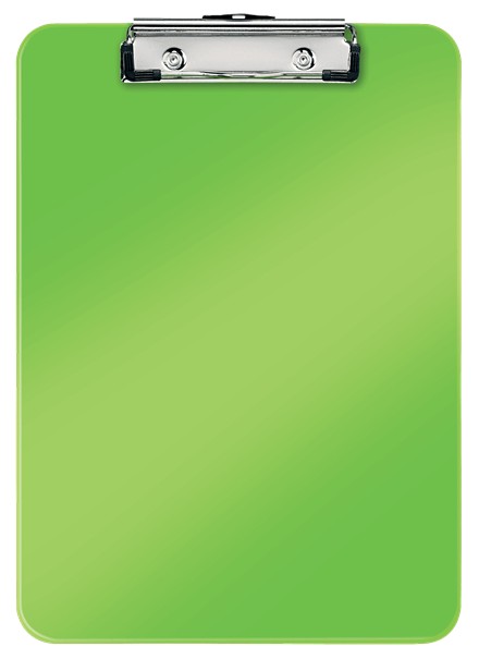 Clipboard LEITZ WOW, simplu, PS, A4, 100 coli, verde