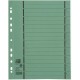 Separatoare carton manila 250g/mp, 300 x 240mm, 100/set, OXFORD - verde