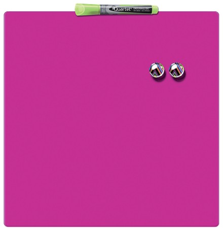 Tabla NOBO magnetica patrata, 360x360mm, roz