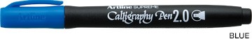 Marker ARTLINE Supreme Calligraphy, varf tesit din fetru 2.0mm - albastru