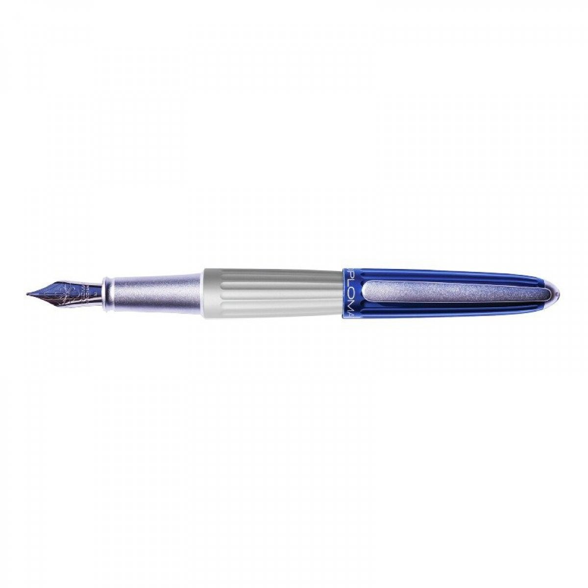 DIPLOMAT Aero blue silver - stilou cu penita M, aurita 14kt. - limited edition