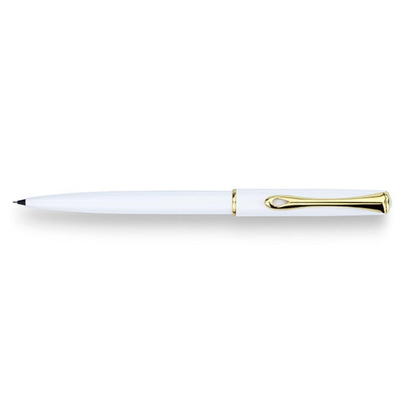 Creion mecanic 0.5mm Diplomat Traveller - snow white gold