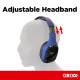 Casti wireless GRIXX Optimum - Overband Bluetooth - albastre