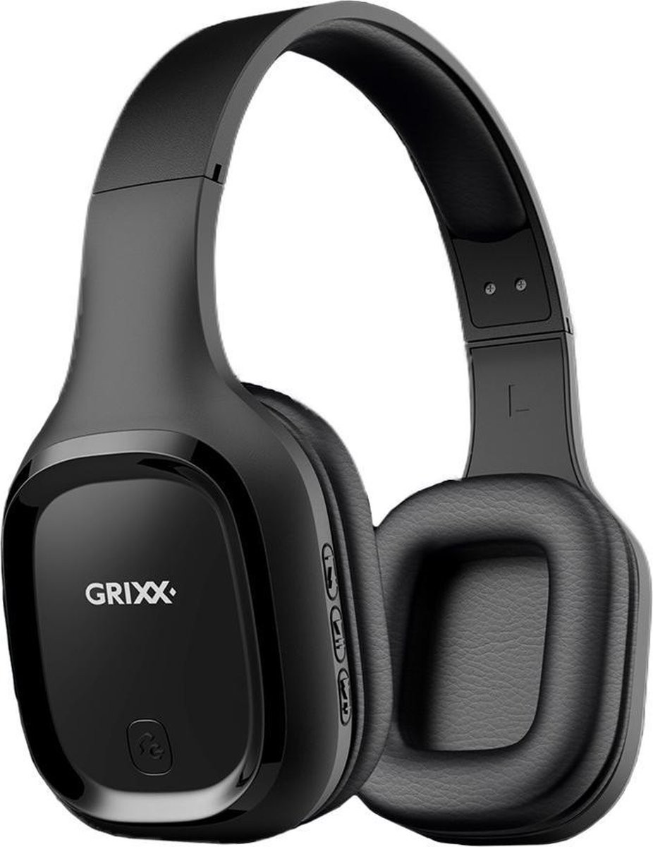Casti wireless GRIXX Optimum - Overband Bluetooth - negre