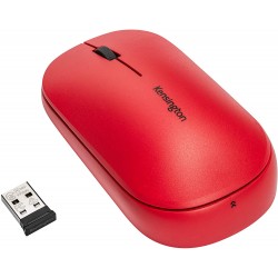 Mouse Kensington SureTrack, conexiune wireless sau bluetooth, dimensiune medie, rosu