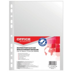 Folie protectie pentru documente A4, 55 microni, 100 folii/set, Office Products - cristal