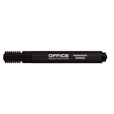 Permanent marker, varf tesit 1-5mm, corp plastic, Office Products - negru