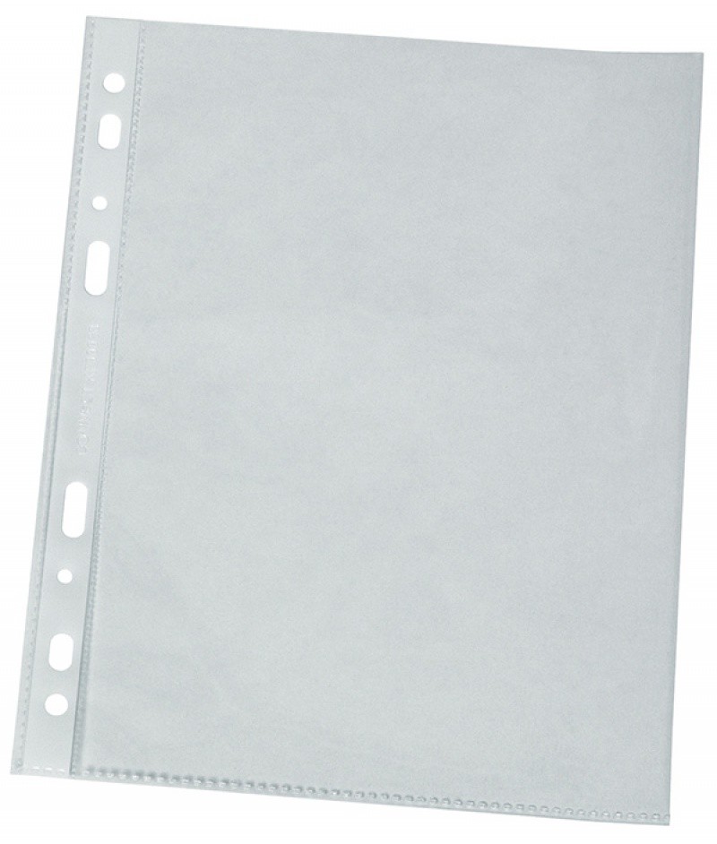 Folie protectie pentru documente, 120 microni, 100folii/set, Q-Connect - transparenta