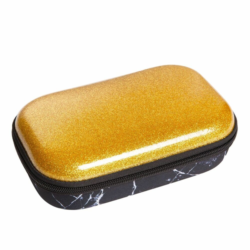 Penar cu fermoar, ZIPIT Glitter Storage box - auriu