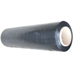 Folie stretch neagra Q-Connect, uz manual, 50cm latime, 23microni, 1.5kg G.W, 1.2kg N.W