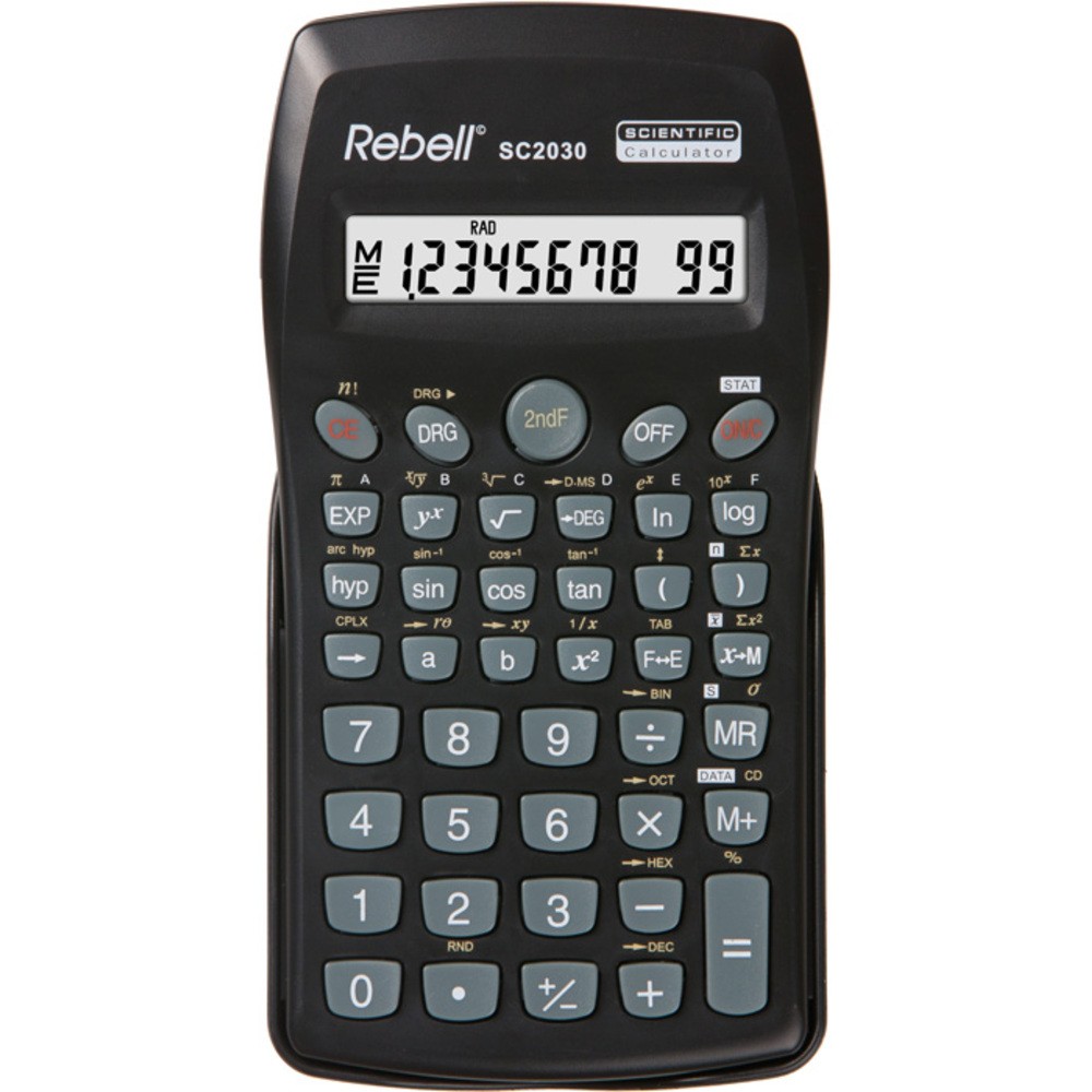 Calculator stiintific, 10 digits, 136 functii, 141 x 75 x 15 mm, Rebell - negru