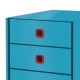 Cabinet cu sertare LEITZ Cosy Click & Store, 3 sertare, carton laminat, A4, albastru celest