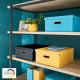 Cutie depozitare LEITZ Cosy Click & Store, carton laminat, pliabila, cu capac si maner, 36x20x48 cm, albastru celest
