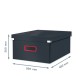 Cutie depozitare LEITZ Cosy Click & Store, carton laminat, pliabila, cu capac si maner, 36x20x48 cm, gri antracit