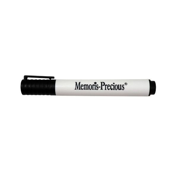 Marker pentru tabla Memoris-Precious, varf tesit, 2-5 mm, negru