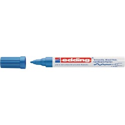 Marker Edding 4040 mat, cu vopsea, varf 1-2mm, albastru