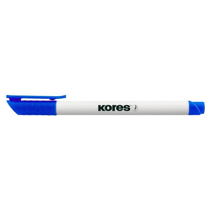 Marker pentru whiteboard Kores, varf F, albastru