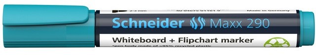 Marker SCHNEIDER Maxx 290, pentru tabla de scris+flipchart, varf rotund 2-3mm - turcoaz