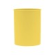 Suport plastic, cilindric, pentru instrumente de scris, D78mm, H-10cm, DONAU Life - galben pastel