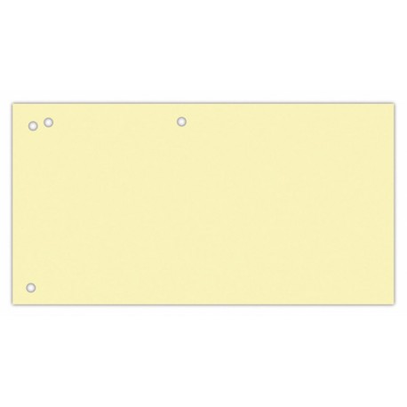 Separatoare carton pentru biblioraft, 190 g/mp, 105 x 240mm, 100/set, Office Products Duo - galben